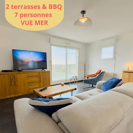 L'horizon Bleu, Grande Maison Spatieuse Vue Mer, Intendance Luxury Host Holiday home