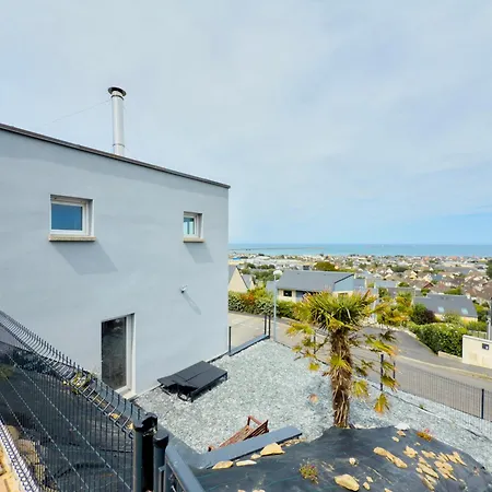 L'horizon Bleu, Grande Maison Spatieuse Vue Mer, Intendance Luxury Host Feriehus *