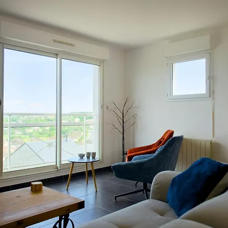 L'horizon Bleu, Grande Maison Spatieuse Vue Mer, Intendance Luxury Host Feriehus *