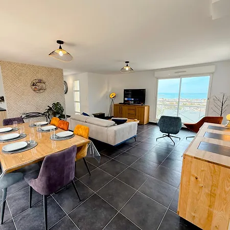 L'horizon Bleu, Grande Maison Spatieuse Vue Mer, Intendance Luxury Host Feriehus Cherbourg-en-Cotentin